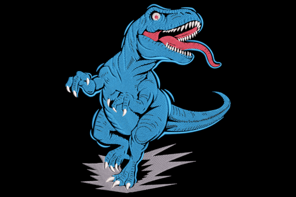 Blue T-Rex Dinosaur