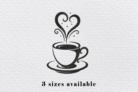 Coffee Cup Heart Embroidery Design Review