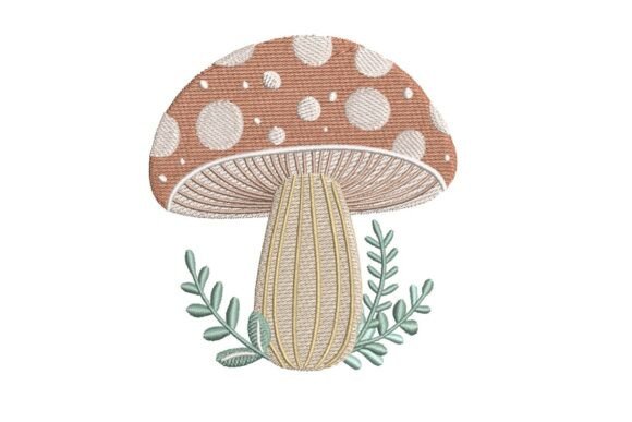 Cottagecore Mushroom: A Whimsical Embroidery Gem