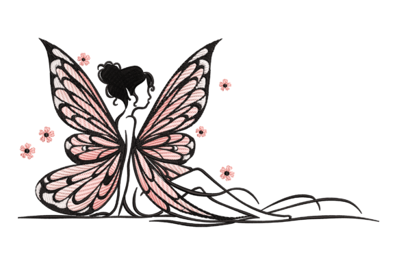 Fairy with Butterfly Wings