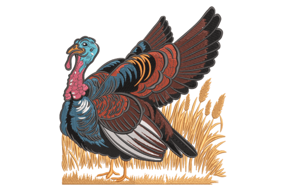 Majestic Turkey: A Whimsical Bird Design for Heartfelt Gifts