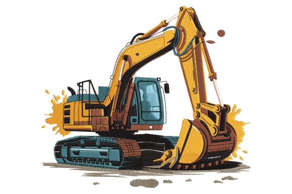 Powerful Excavator at Work