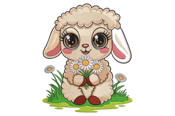 Sheep with Flowers: A Whimsical Design That Delivers