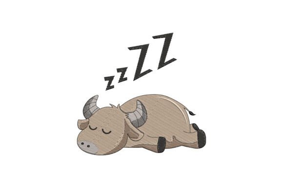 Sleeping Lazy Buffalo