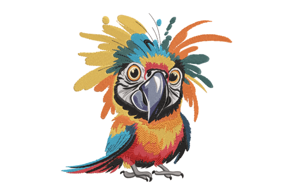 Vibrant Watercolor Parrot