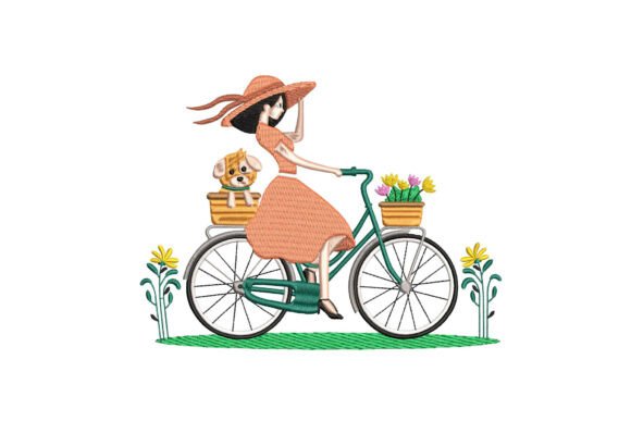 Woman Riding Bike